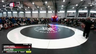 42 lbs 1st Place Match - Shawn Pena, ReZults Wrestling vs Jayden Garza, Wesley Club Wrestling