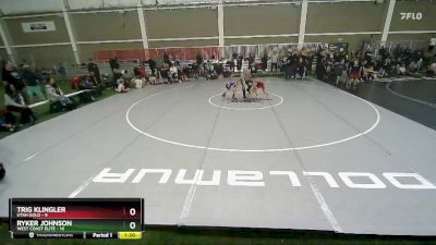 67 lbs Round 2 (4 Team) - Ryker Johnson, West Coast Elite vs Trig Klingler, Utah Gold