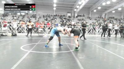 220 lbs Consi Of 8 #2 - Steele Brown, GA vs Logan McClellan, OH