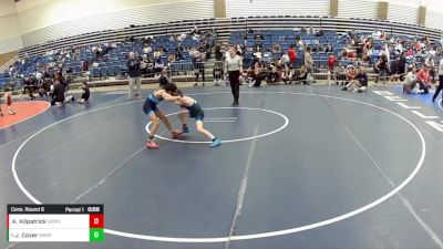 12U Boys - 74 lbs Cons. Round 6 - Kalix Kilpatrick, Grindhouse Wrestling vs Jaxton Coyer, Michigan West Wrestling Club