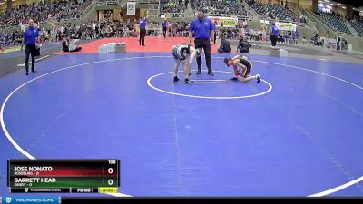 108 lbs Finals (8 Team) - Garrett Head, Sandy vs Jose Nonato, Roseburg