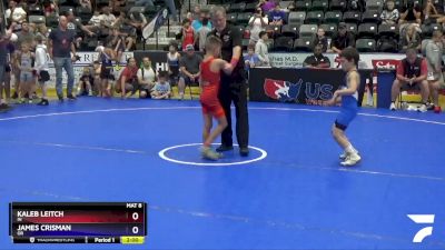 59 lbs Cons. Round 1 - Kaleb Leitch, IN vs James Crisman, OR