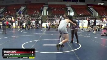 220 lbs Finals (8 Team) - Mason Knight, Mi Pitbulls Black vs Amari Richardson, Alpha Elite