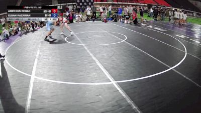 130 lbs Addyxus Echak, Alaska 1 14U Boys vs Elijah Kazarian, Hawaii 14U Boys