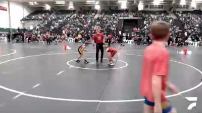 82 lbs Quarterfinal - Calvin Hudson, Creston Express Wrestling vs Miles Wood, Hinton Mathawks