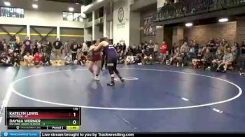 170 lbs Round 5 (6 Team) - Katelyn Lewis, Wisconsin vs Daynia Werner, NW Iowa Angry Alpacas