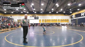 112 lbs Pigtails - Sienna Stutz, Butler vs Grace Diehl, Franklin Regional