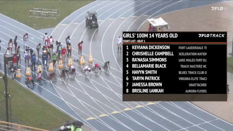 Youth Girls' 100m, Finals 1 - Age 14