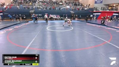 152 lbs Quarterfinal - Sydnie Beaumont, Prosper (Girls) vs Payten Muir, Willis (Girls)