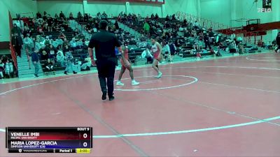 130 lbs Champ. Round 1 - Venelle Imbi, Pacific University vs Maria Lopez-Garcia, Simpson University (CA)