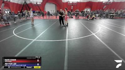 145 lbs Cons. Round 2 - Nate Esser, Wisconsin vs Peyton Lee, Fox Valley Elite Wrestling Club