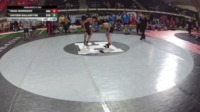 132 lbs Cons. Quarters - Shae Morrison, Oregon vs Hayden Ballantyne, Utah