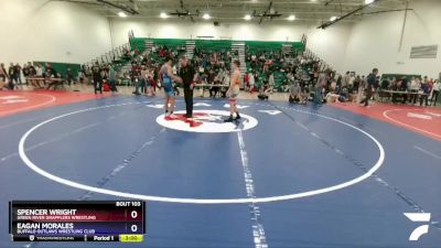 138 lbs Cons. Semi - Spencer Wright, Green River Grapplers Wrestling vs Eagan Morales, Buffalo Outlaws Wrestling Club