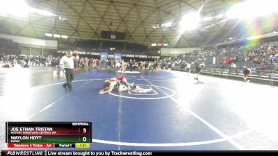 138 lbs Semifinal - Waylon Hoyt, NWWC vs Joe Ethan Tristan, Victory Wrestling-Central WA