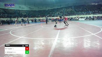 160 lbs Quarterfinal - Mikael Foster, Tulsa Union vs Vann Wildcat, Pawhuska