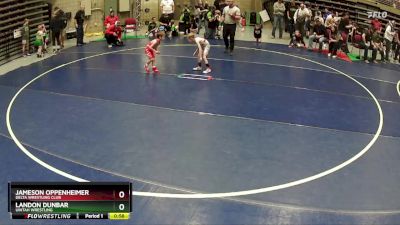 39 lbs Semifinal - Jameson Oppenheimer, Delta Wrestling Club vs Landon Dunbar, Uintah Wrestling