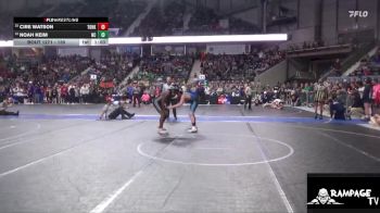 130 lbs Cons. Round 1 - Noah Keim, Nemaha County vs Cire Watson, Team Of Hard Knox