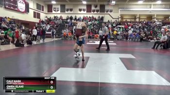 120 lbs Round 3 - Cale Nash, Clear Creek-Amana vs Owen Klaas, Fennimore