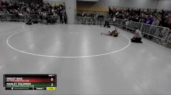 100 lbs Champ. Round 2 - Violet Diaz, Big Game Wrestling Club vs Marley Solomon, Team Thunder Wrestling Club