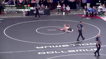 155 lbs 3rd Place Match - Katie Snyder, Hot Springs vs Abbigail Lewis, Pierre T.F. Riggs