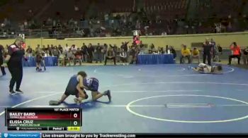 65 lbs 1st Place Match - Bailey Baird, Topeka Blue Thunder vs Elissa Cruz, Legacy Wrestling Club