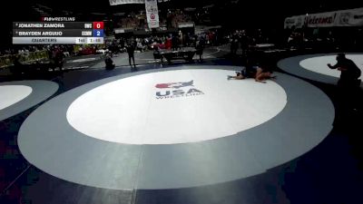 155 lbs Quarters - Jonathen Zamora, Dethrone Wrestling Club vs Brayden Arguijo, Central Coast Most Wanted Wrestling Club