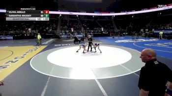 94 lbs Quarterfinal - Samantha Massey, Mount Markham-3 vs Olivia Anello, Bellport-11