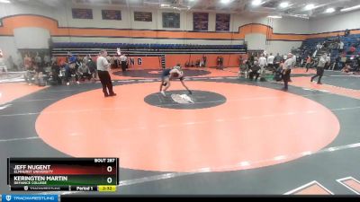 165 lbs Cons. Round 2 - Jeff Nugent, Elmhurst University vs Keringten Martin, Defiance College