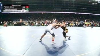 D3-175 lbs Cons. Round 3 - Conner Lambert, Ogemaw Heights HS vs Samir Jomaa, Milan