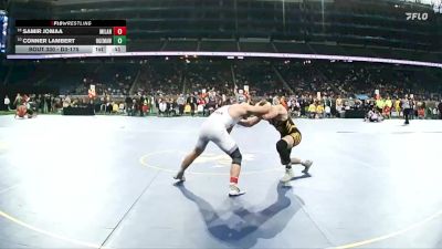 D3-175 lbs Cons. Round 3 - Conner Lambert, Ogemaw Heights HS vs Samir Jomaa, Milan