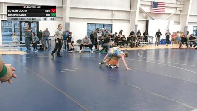 110 lbs Cons. Rd Of 16 - Cuyler Clark, Team Champs Wrestling Club vs Joseph Bajza, Bald Eagle Wrestling
