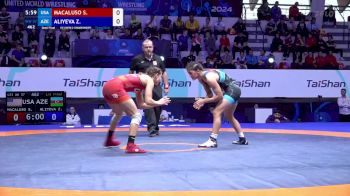 57 kg 1/2 Final - Sofia Kaur Macaluso, United States vs Zhala Aliyeva, Azerbaijan