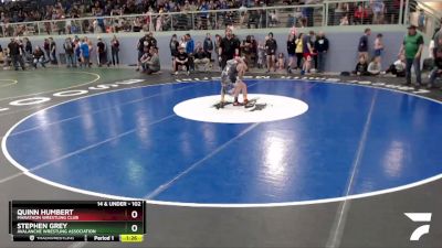 102 lbs Rr1 - Quinn Humbert, Marathon Wrestling Club vs Stephen Grey, Avalanche Wrestling Association