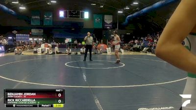 132 lbs Finals (2 Team) - Grant Reece, Avery County vs Brandon Jordan, Uwharrie Charter Academy