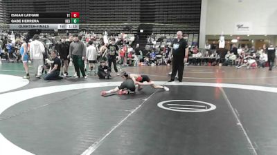 81 lbs Quarterfinal - Isaiah Latham, Team Tugman - MSC vs Gabe Herrera, New England Gold - MSC