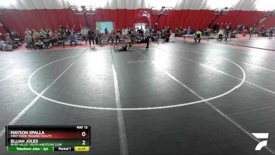 98 lbs 5th Place Match - Elijah Joles, River Valley Youth Wrestling Club vs Mayson Spalla, First There Training Facility