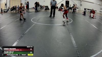 60-68 lbs Semifinal - Owen Truong, Scanlan Wrestling Academy vs Masir Kelly, Garage Gang