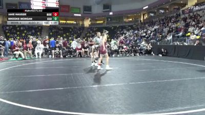 120 lbs Quarterfinal - Brooks Morgan, Algona vs Jake Haugse, Mount Vernon