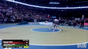 135 lbs 1st Place Match - Taylor Miess, Chatfield vs Adrianna Lopez, Discovery Canyon