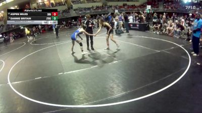 107 lbs Cons. Round 2 - Aspen Miles, 308 Wrestling Academy vs Dannie Britain, Junior Titans Wrestling Club