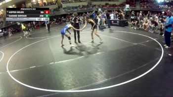 107 lbs Cons. Round 2 - Aspen Miles, 308 Wrestling Academy vs Dannie Britain, Junior Titans Wrestling Club