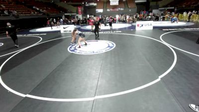 105 lbs 5th Place Match - Cali Gilliard, Southwest Stallions Wrestling Club vs London Simes, RBWC (Rancho Bernardo Wrestling Club)