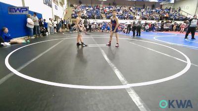 90 lbs Quarterfinal - Christian Garcia, Checotah Matcats vs Barrett Parker, Gentry Youth Wrestling