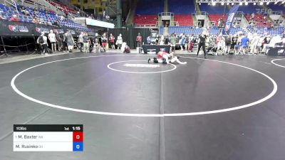 113 lbs Rnd Of 64 - Michael Baxter, WA vs Michael Rusinko, OH