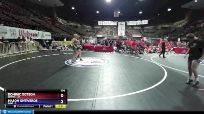 170 lbs Round 4 (16 Team) - Dominic Dotson, SDIKWA vs Mason Ontiveros, SJWA