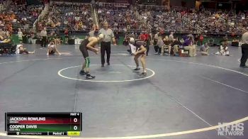 4A 126 lbs Quarterfinal - Cooper Davis, Cox Mill vs Jackson Rowling, Hough