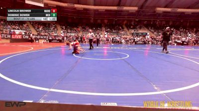 76 lbs Round Of 32 - Lincoln Brower, Mat Assassins vs Dominic Bowen, Michigan Premier Wrestling Club