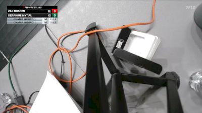 133 lbs Champ. Round 1 - Zac Bosken, Reinhardt University (GA) vs Derrique Mytial, Keiser University