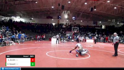 160 lbs 7th Place Match - Xavier Smith, Fishers vs Hayden Newell, Franklin County