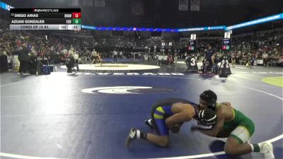 132 lbs Consi Of 16 #2 - Diego Arias, Brawley (SD) vs Azuan Gonzales, Eisenhower (SS)